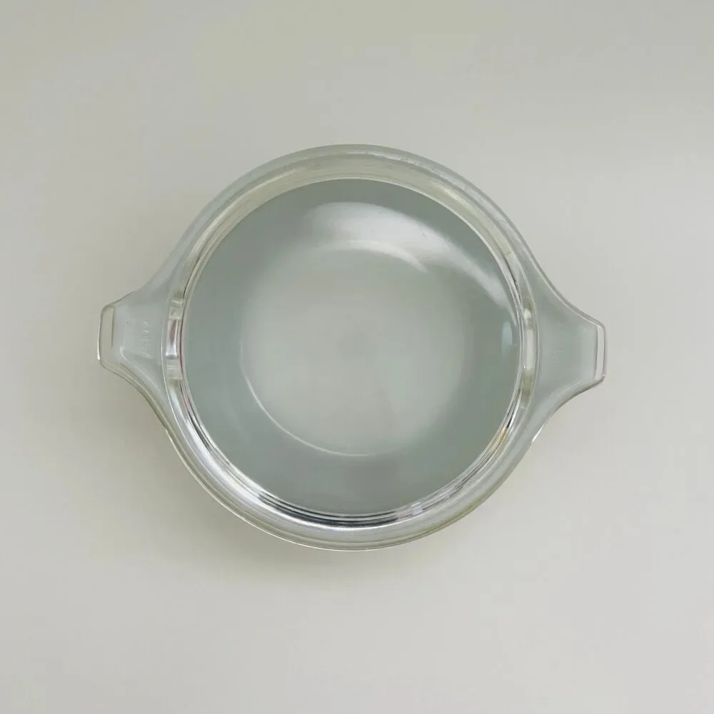 PYREX Green White Spring Blossom Crazy Daisy 473 Casserole Dish 1 Qt. With Lid